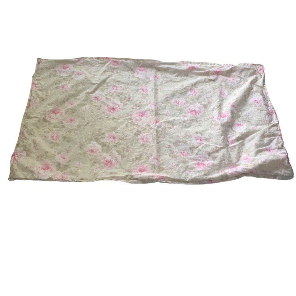 Simply Shabby Chic Dutchess Blosson Pink Floral King Sham Pillow Cover